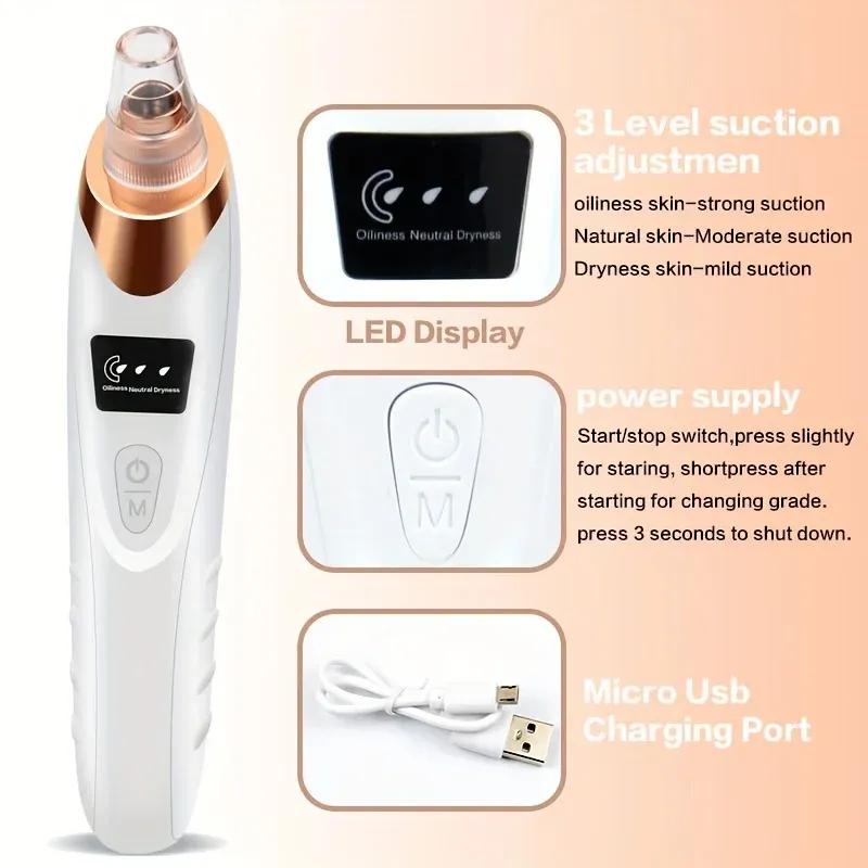 Rechargable Derma Suction- 5 in 1 Blackhead Remover