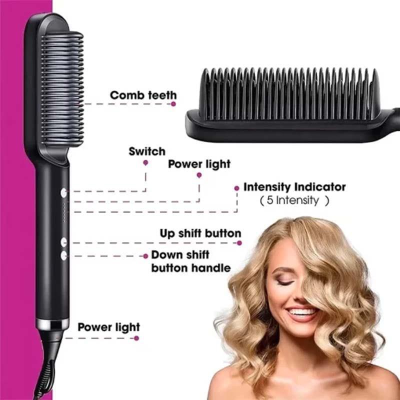 Professional Electric Hair Straightener Brush