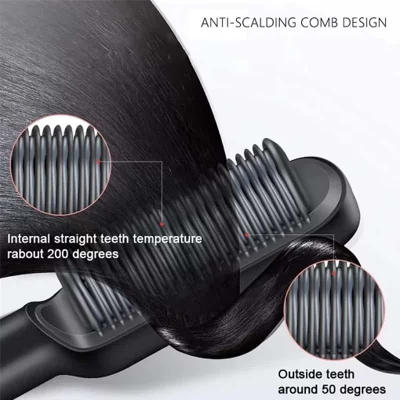 Professional Electric Hair Straightener Brush