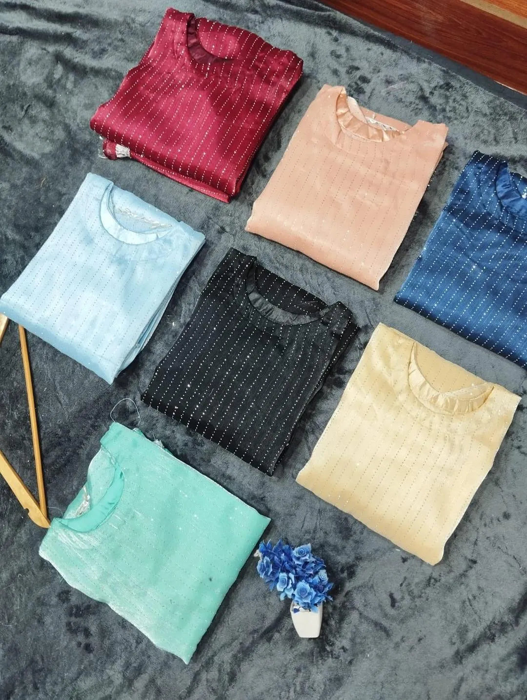 3 Pcs Women's Stitched Shamoz Silk Patch Work Suit