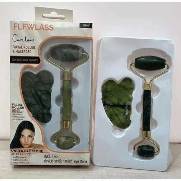 Jade Roller & Gua Sha Skincare Tool 2-in-1