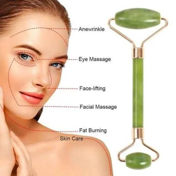 Jade Roller & Gua Sha Skincare Tool 2-in-1