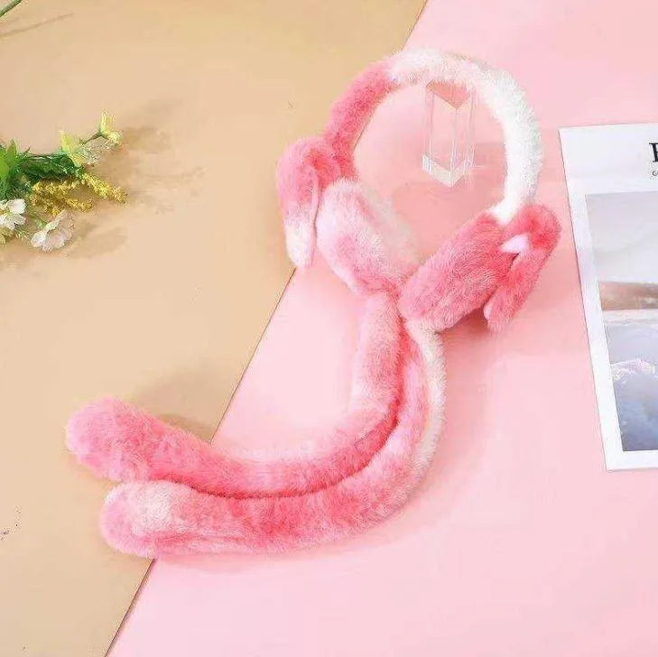 Premium Kids Plush Bunny Earmuffs - 1Pc