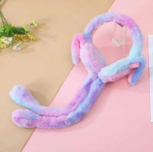 Premium Kids Plush Bunny Earmuffs - 1Pc